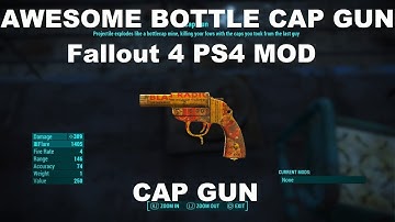 Awesome Cap Gun MOD Fallout 4 PS4 Mod!
