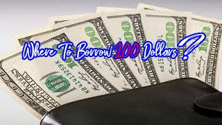 Where To Borrow 100 Dollars - Poor Credit No Problems.