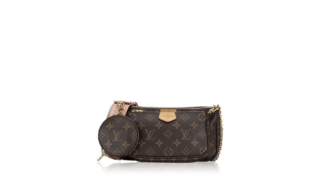 Louis Vuitton Multi Pochette Accessoires Monogram Rose Clair in