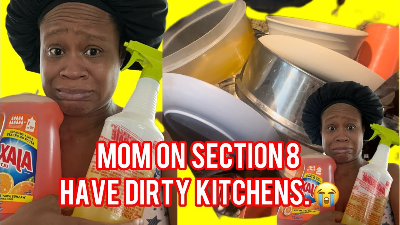 WHY IS MY KITCHEN ALWAYS DIRTY LIVING ON SECTION 8 momlife section8 