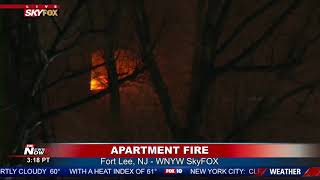 THREE ALARM APARTMENT FIRE: No injuries reported in Fort Lee, NJ (FNN) -  YouTube