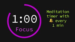 Meditation Timer with Bell Every 1 Minute 🔔 screenshot 4