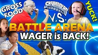 Skylanders Family Food Wager Battle Mode is BACK!! Dad vs. Chase - Sky 5 Wish!  (Swap Force in 2015)