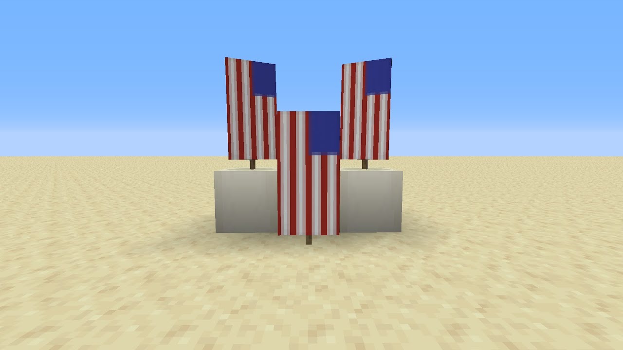 How To Make An American Flag In Minecraft How to make an American Flag banner | Minecraft - YouTube