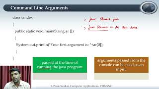 Command Line Arguments | Programming in Java | V.H.N.S.N.C (Autonomous) |