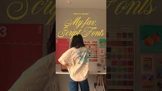 my favorite script fonts (free on adobe!) #graphicdesign