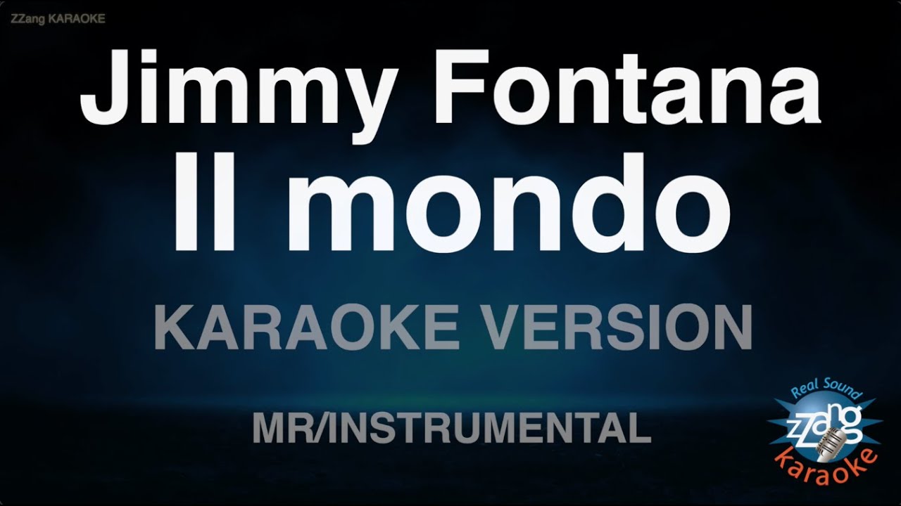 Jimmy Fontana-Il mondo (About time OST) (MR/Instrumental) (Karaoke Version)