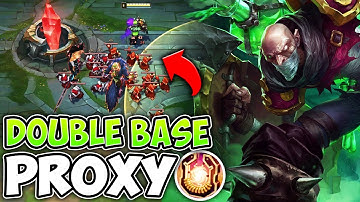 WTF?! HEXFLASH INTO THEIR BASE AND DOUBLE PROXY WITH SINGED (10 CS/MIN) - League of Legends