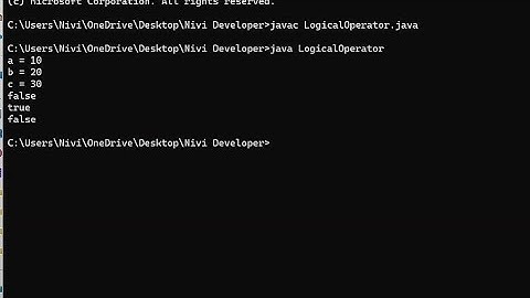 Logical Operators With Example | Lecture 10 | Java Tutorial for Beginners.