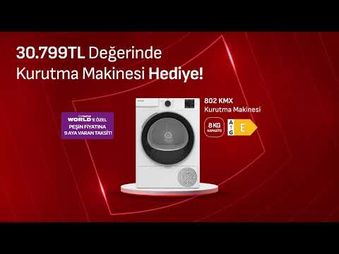 Arçelik'ten Seçili 2 Ürün Alımına 30.799 TL Değerinde Kurutma Makinesi Hediye!