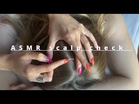 ASMR Scalp Check On 2 Friends No Talking 