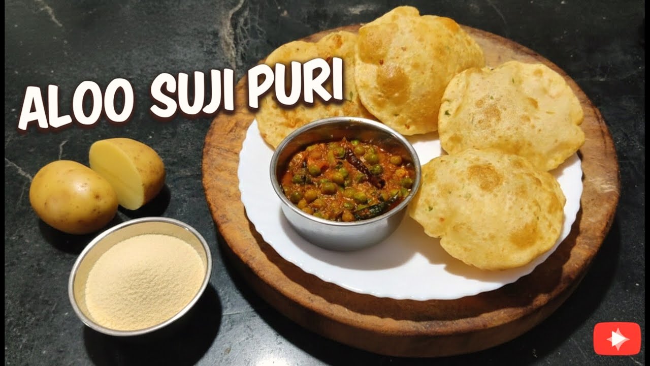 Aalu Barik rava Puri / puri
