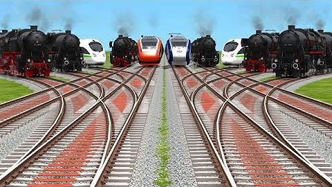 10 rails passing by curved branched railroad track risky railroad track/train sim wold5/@NTGBX