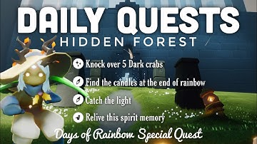 Daily Quests in Hidden Forest | sky children of the light | Noob Mode