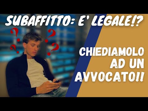 Video: Posso affittare un sub?