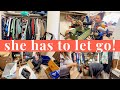 **EXTREME CLOSET DECLUTTER** 40 years worth of clutter...I was shocked 😱🥳 [Becky