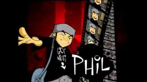 the nutshack theme but every word is in a different video 039