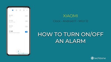 How to Turn on/off an Alarm - Xiaomi - Clock App [Android 11 - MIUI 12]