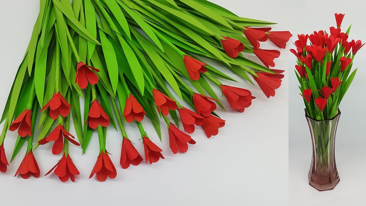 Easy and beautiful paper flower bouquet