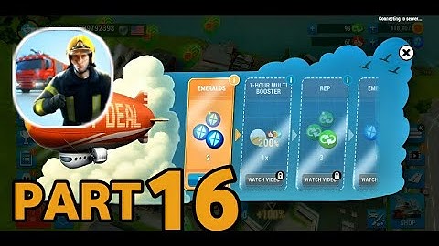 Emergency HQ: Firefighter Game - Gameplay Walkthrough Part 16 - TickerX (iOS, Android)