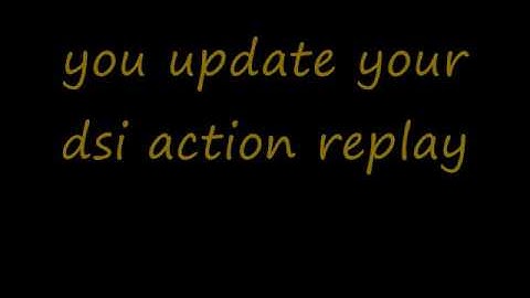 Dsi action replay help