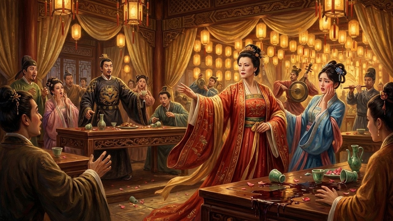 En el banquete, su amor de la infancia me dio una bofetada. Me burlé y le devolví tres..| Ficción AI