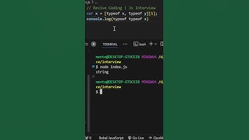 JS Interview Trick: typeof typeof x Explained! #javascriptframeworks