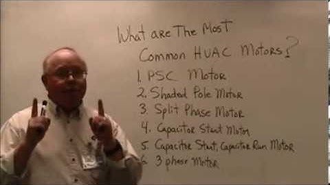 Two Minute Tutor What are the Most Common Motors used in HVAC with Tom Kleinman