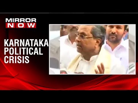 Congress' Siddaramaiah addresses the media on Karnataka political crisis