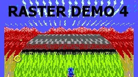 Sonic Raster Effect Demo 4 on Sega Master System