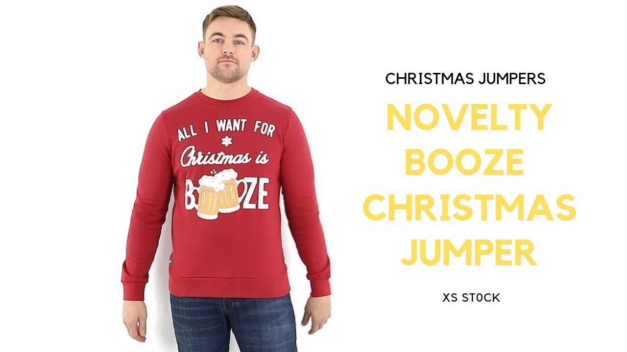 All I Want for Christmas is Booze Novelty Jumper
