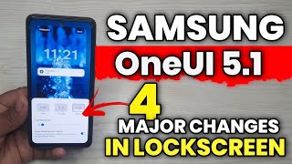 Samsung OneUI 5.1 : 4 New Features In Lockscreen | A52 A52s A53 A71 A51 M52 F62 S21FE S20 FE A33 F23