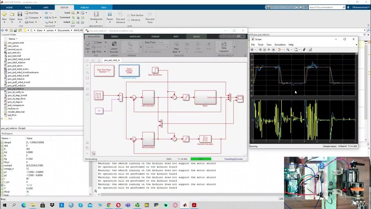 Motor Position Control System Using MATLAB/Simulink - YouTube