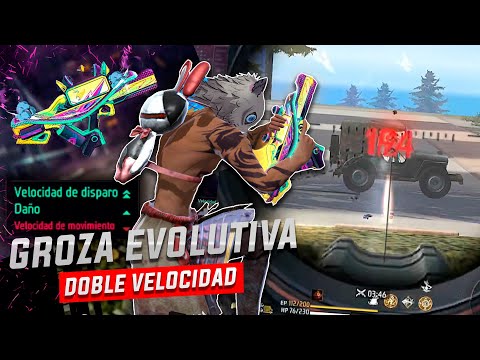 EL NUEVO PODER OCULTO DE LA GROZA EVOLUTIVA EN FREE FIRE MAX !!