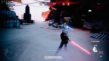 Star Wars Battlefront 2 Heros Showdown Dooku vs Luke vs Rey