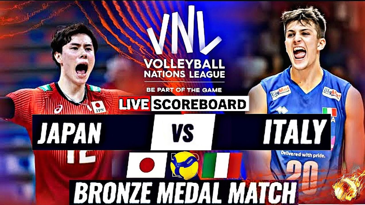 JAPAN vs ITALY Live Score Update Today Match VNL 2023 FIVB MENS VOLLEYBALL NATIONS LEAGUE