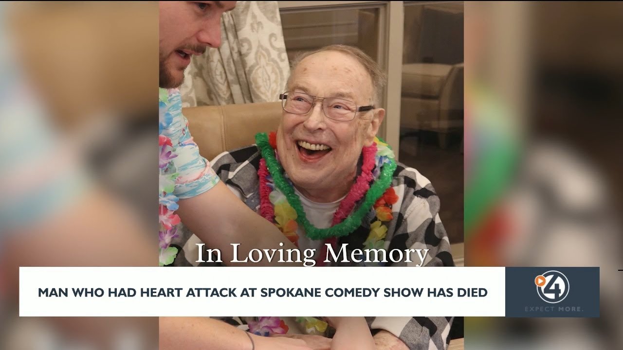 Man who had heart attack at Spokane comedy show has died