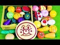 JUST LIKE HOME TOY delux kitchen カラフルやさい、フルーツをままごとトントンとアンパンマンのまな板