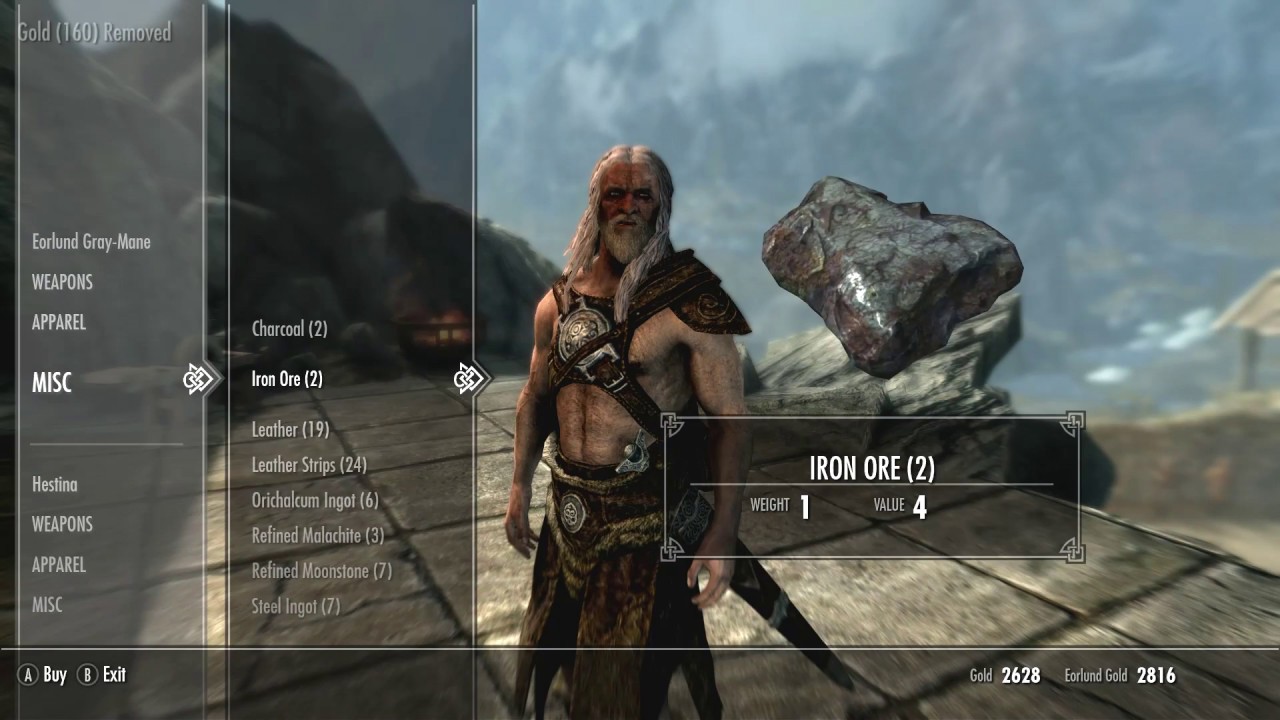 Where to buy Materials for Smithing in Whitern Skyrim YouTube