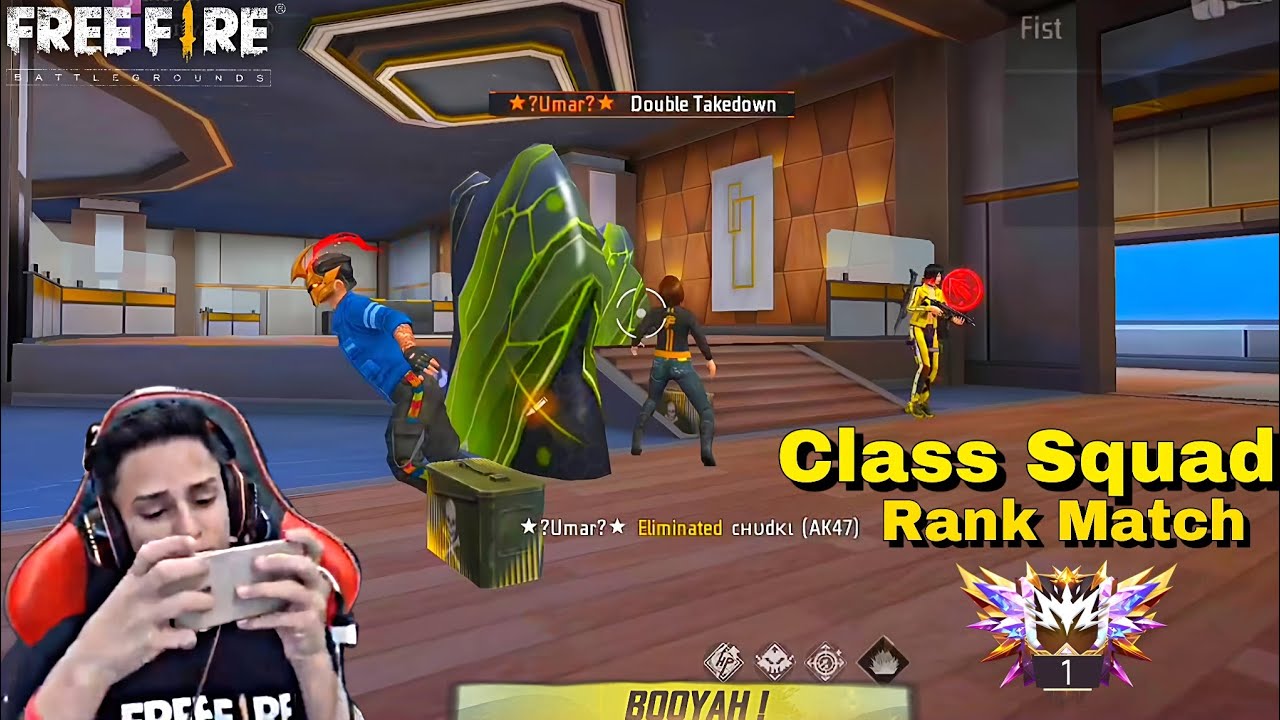 Clash Squad Rank Match Full Amazing Gameplay | Insane 1v4 Clutch | Free ...