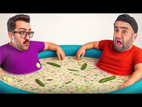 هرکی بیشتر آب دوغ خیار بخوره برندست یه تشت آب دوغ خیار 