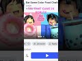 TRY THAT GAME IN ROBLOX#EAT SAME COLOR FOOD CHALLENGE🫐🍓