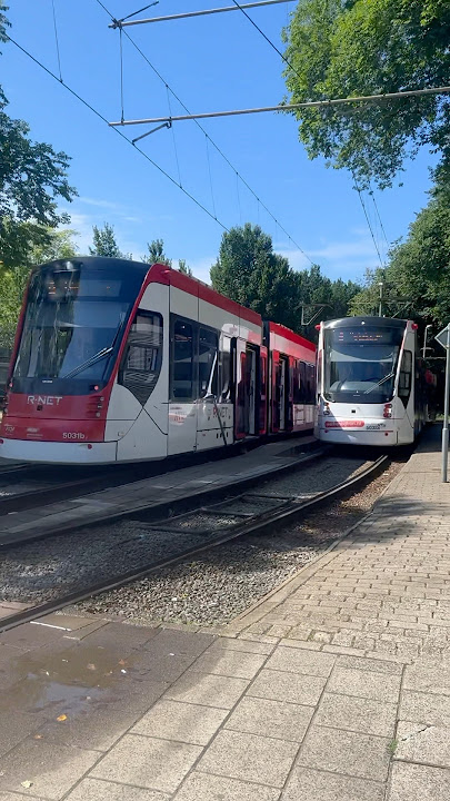 3 HTM Avenio’s at Eindpunt Vrederust (De Dreef) #htm #tram #avenio