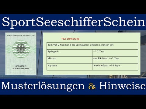 Sportseeschifferschein Musterlösungen Hinweise AdG Prüfung SSS - der SSS Onlinekurs 3.0 ist raus!