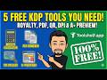 The best free software tools for Amazon KDP Book Sellers