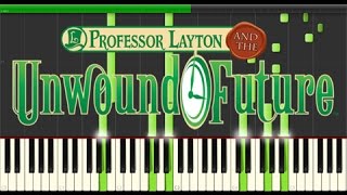 Video thumbnail of "Professor Layton and the Unwound Future - Time Travel (End Credits) (Piano Tutorial, Synthesia)"