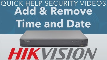 Hikvision DVR How to Change the Camera Time & Name on Display