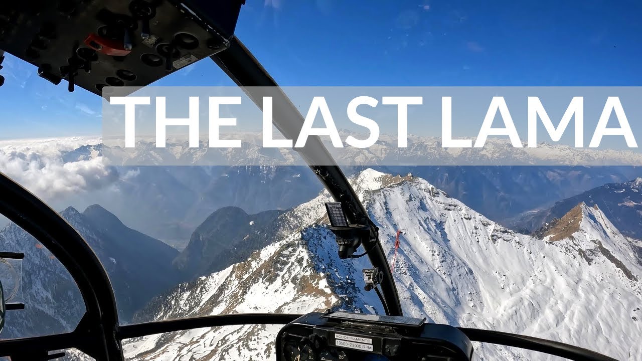 Exciting Flight In The Last SA315B Lama In Switzerland - FPV Cockpit View
