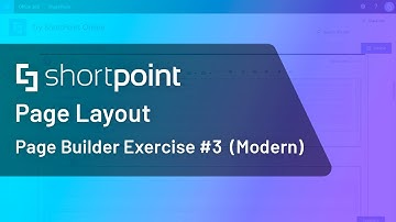Page Builder Exercise #3: Page Layout (Modern Experience)