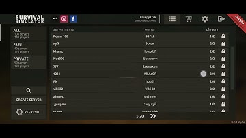 How To Enter Any Private Server In Survival Simulator